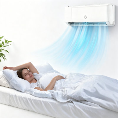 19 SEER2 Mini climatiseur à deux blocs de 18 000 BTU, pompe à chaleur AC / sans onduleur, télécommande intelligente pour jusqu'à 1250 pieds carrés Pi, ultra silencieux, 230 V, ensemble d'installation complet.