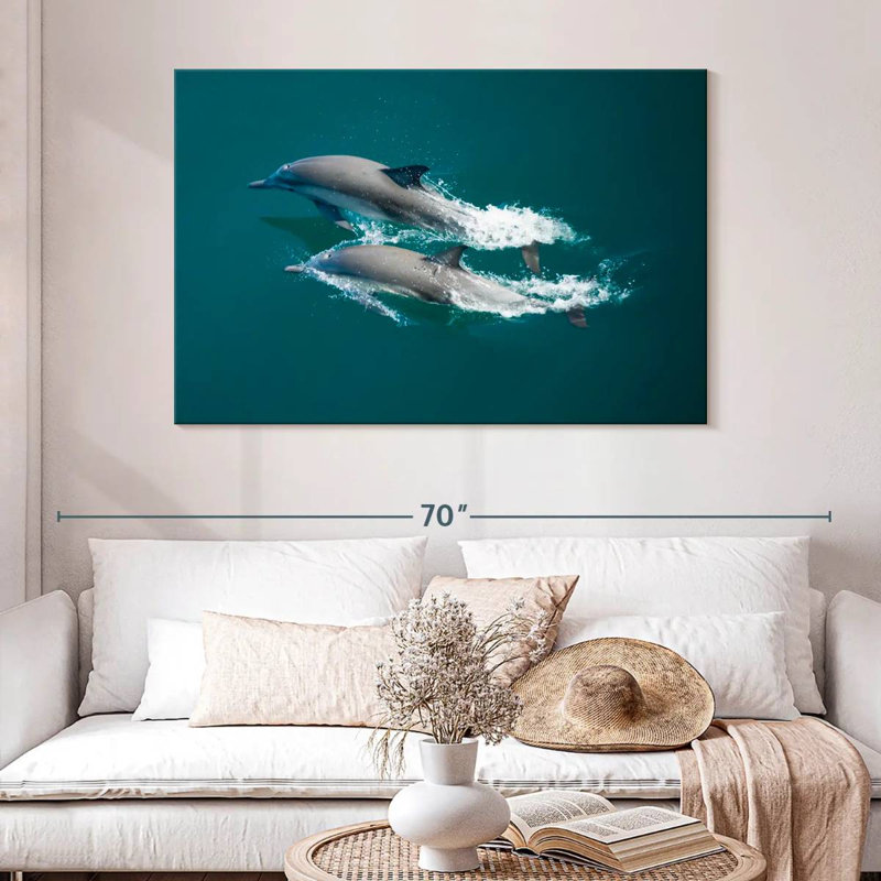 Mer des dauphins de Cortes, H 32 po x l 48 po