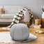 Repose-pieds 18 po gris 100% coton