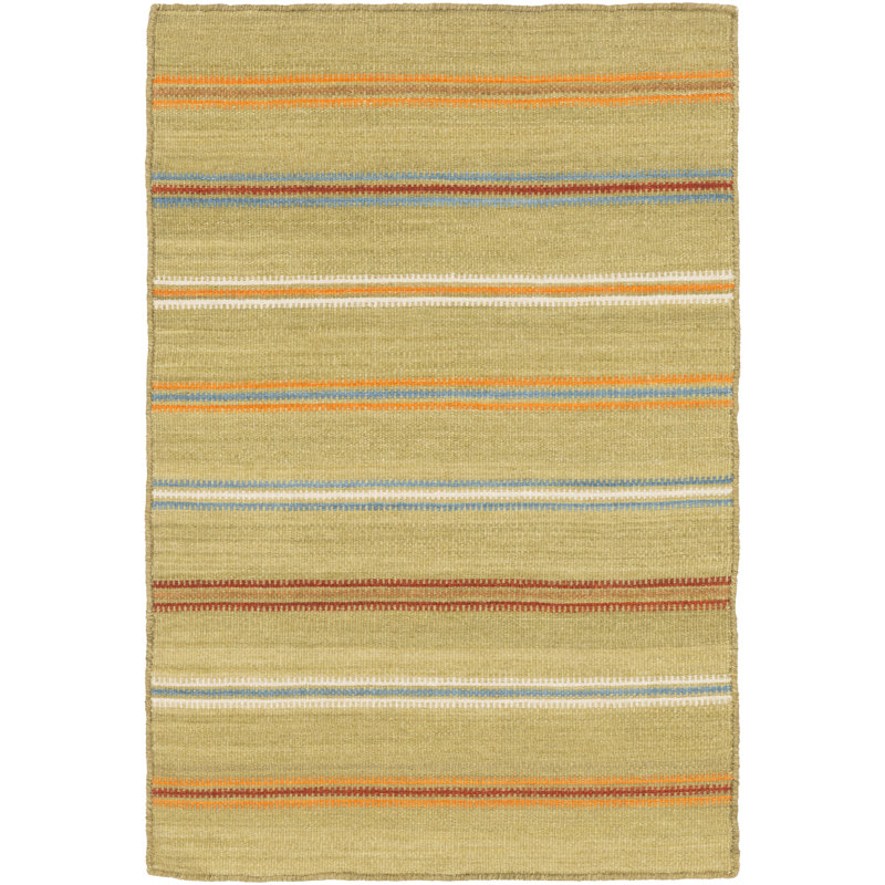 Raveena Wool Striped Indoor Rug, Rectangle 9' x 13'