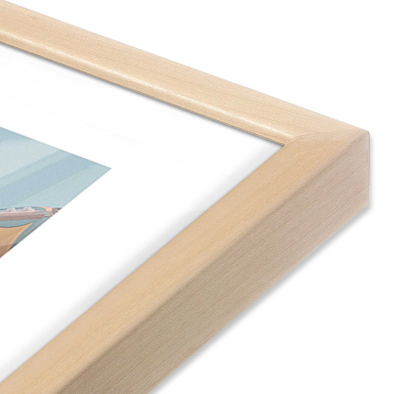 Carousel Dreams In The Sky Art Print, 19" H x 25" W, Raw Maple Open Corner Frame