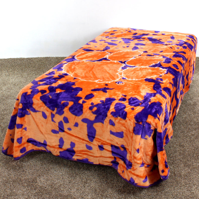 NCAA Knitted Throw Blanket, Clemson