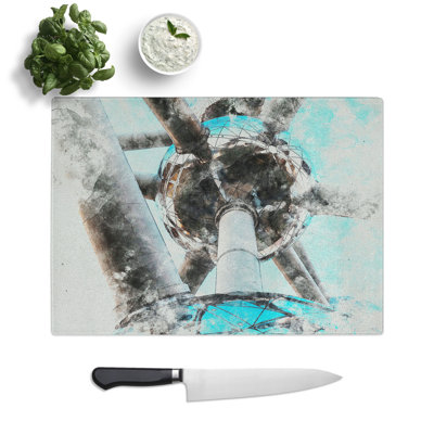Atomium in Brussels Vol.2 Watercolour Chopping Board