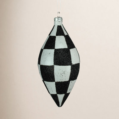 5'' Checkered Finial Ornament