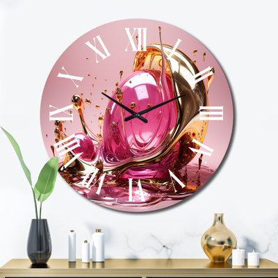 Horloge murale en métal