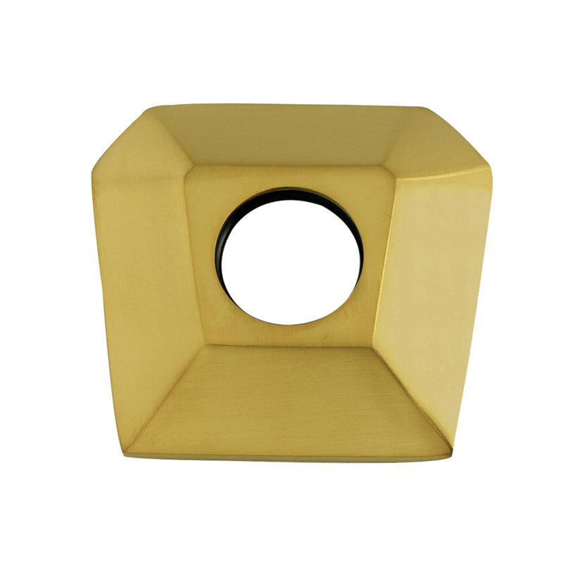 Kingston Brass Trapeze Hexagon Shower Arm Flange, Brushed Brass