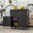 Metal Storage Cabinet with Wheels, one drawer and cabinet