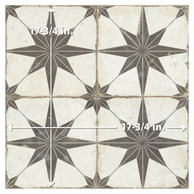 Kings Star Supernova 17-3 / 4 po X 17 3/4 po Carreau de porcelaine pour plancher et mur