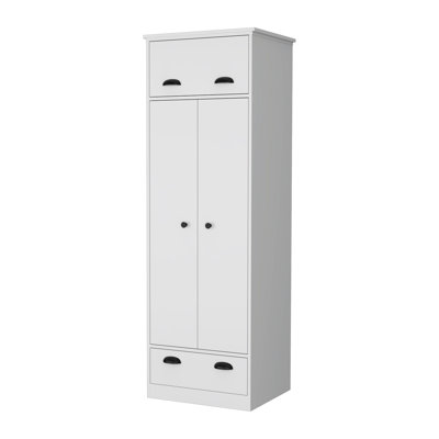 Armoire Falkland avec 1 tiroir et 1 tiroir à charnière avec poignées