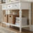 Functional Console Table With 3 Drawers And Open Bottom Shelf – Space-Saving Storage Sofe Table For Entryway, Hallway-1993487836