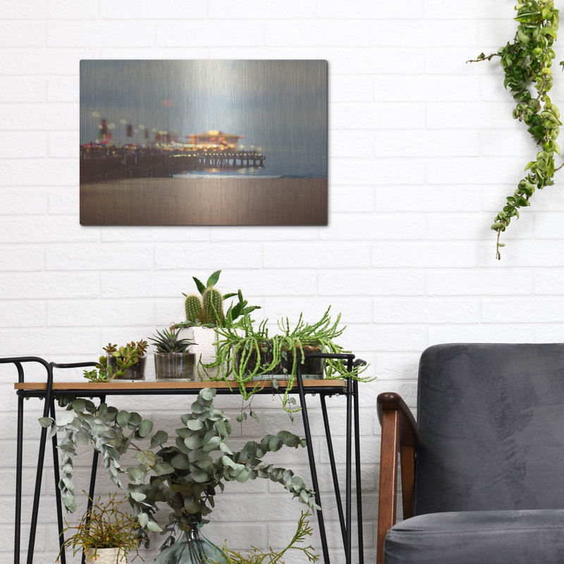 Luxe Beach Art «Beach Candy» par Myan Soffia, Meta «Beach Candy» par Myan Soffia, H 12 po x l 16 po