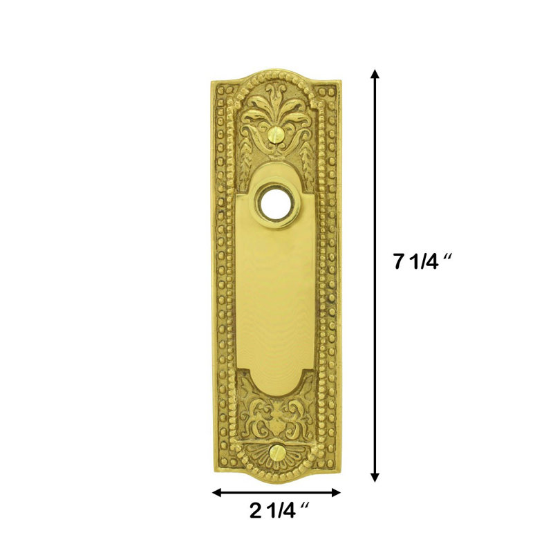 Solid Beaded Door Back Plate