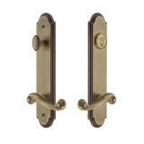 Complete Arc Entry Lever Set with Single Cylinder Deadbolt