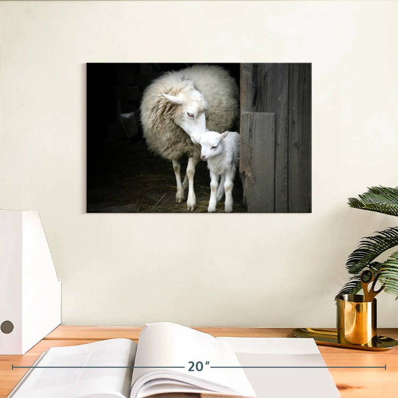 Brampt Maternal Sheep, 8" H x 12" W