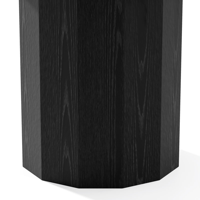 Table de salle à manger en bois massif, H 30 po x L 60 po x l 60 po, Noir, noir, noir, noir