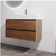 Lavabo de salle de bain mural 36 po avec lavabo en résine, 36 tiroirs