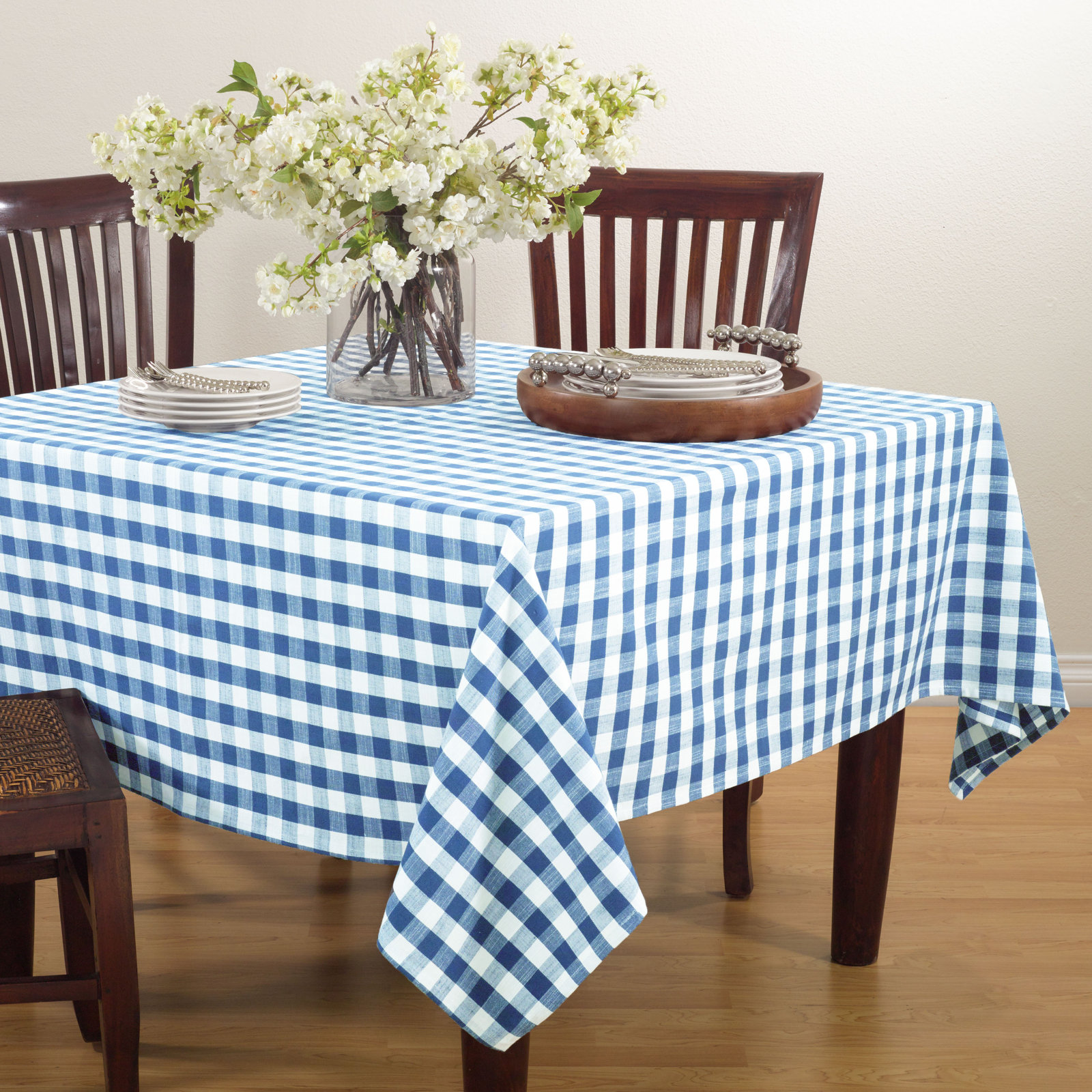 Utopie Gingham Tablecloth, French Blue