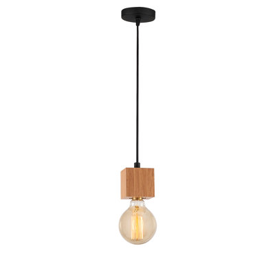 1 - Light Black/Brown Single Pendant