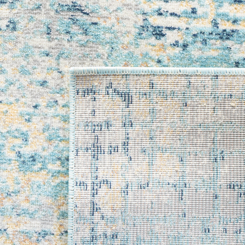 Aria Performance Abstract Rug, Round 6'7"