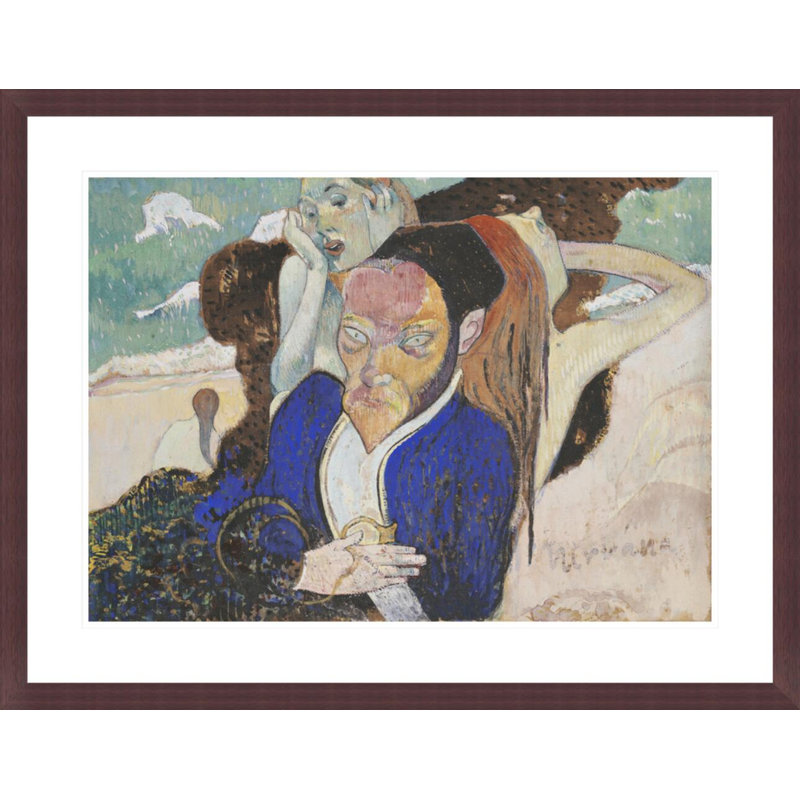 Nirvana: Portrait of Meyer de Haan par Paul Gauguin - Estampe numérique encadrée, H 22,9 po x l 29,5 po