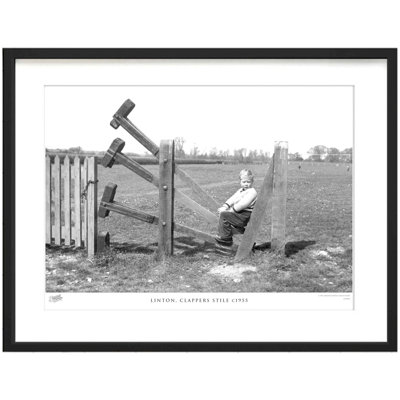 Linton, Clappers Stile C1955 by Francis Frith - Single Picture Frame Print