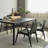Solid wood craft dining table-805511835
