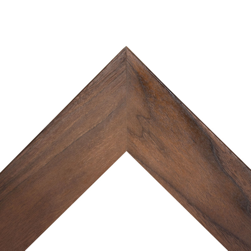 Rayne Mirrors Ozark Hardwood Mirror 2" Walnut, 15" H x 30" W