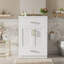 Meuble-lavabo 24 po avec lavabo en céramique intégré, armoire de salle de bain avec 2 portes, 1 tiroir basculant et meuble-lavabo simple pour salle de bain de petite et moyenne taille-253781606