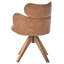 MARCY 49cm H Upholstered Armchair in Brown