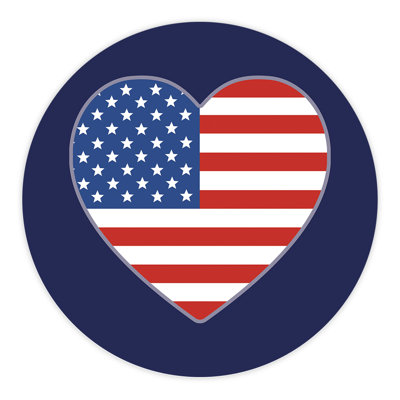 U.S. States & Territories Window Decal