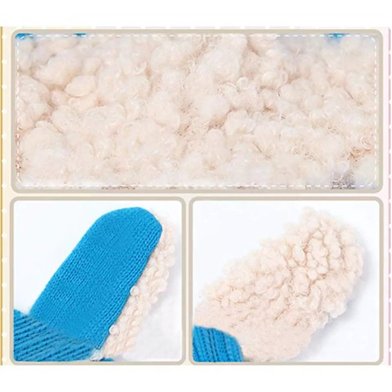Bonnet tricoté pour enfants, Bleu