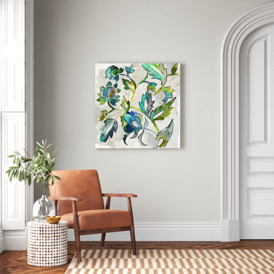 Sapphire Vine II by Chariklia Zarris - Wrapped Canvas Painting