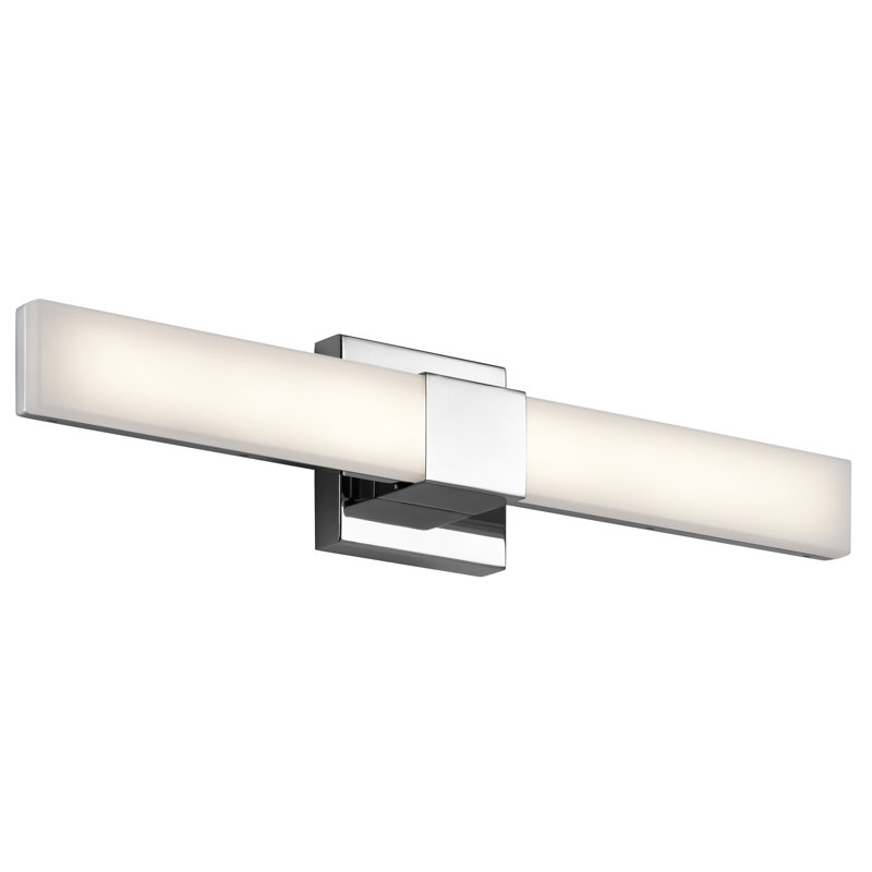 Barre d'éclairage de salle de bain 1 lumière Alltawanna, Chrome