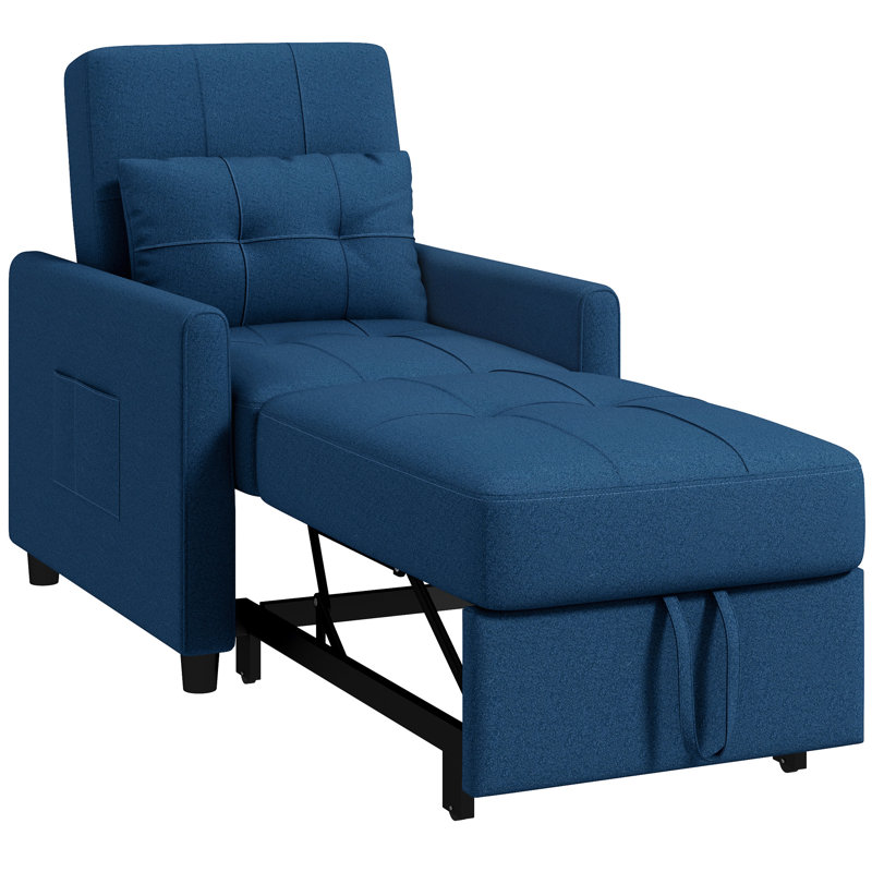 Munirah Upholstered Armchair, Blue