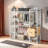 Open-Style Wardrobe With Hanging Rails, Shelves And Drawers-113560563