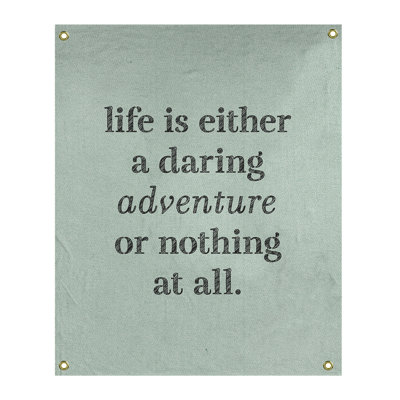 Tapisserie en polyester "life quote" adventure