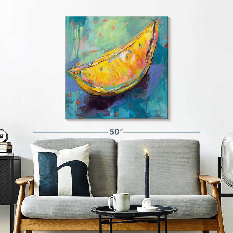 Yarlin Lemon Wedge, 30" H x 30" W