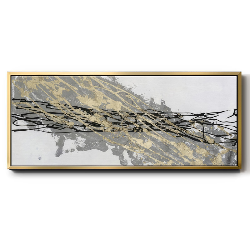 Mistral IV in White - Framed Canvas