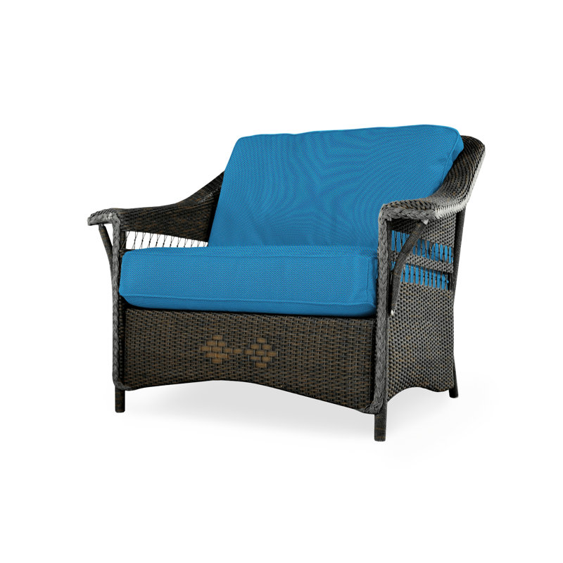 Nantucket Outdoor Lounge Chair, Sailcloth Salt, Mink
