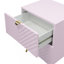 Table de chevet 2 tiroirs rose ultrabrillant-1338046026