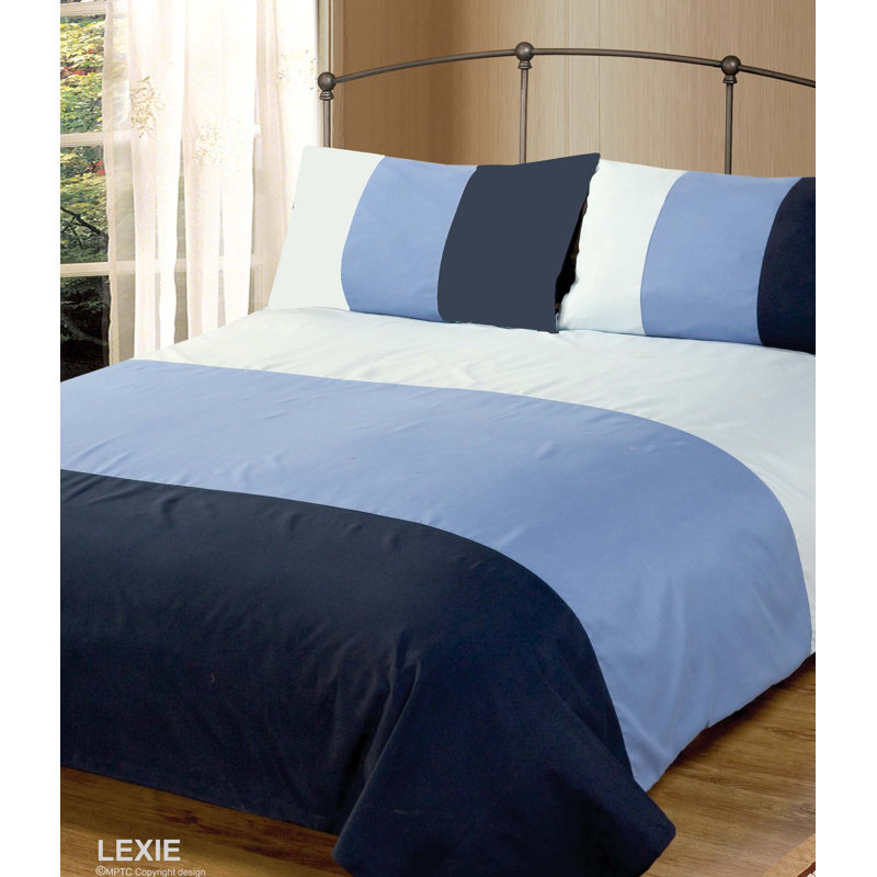 Orvind Soft Touch Duvet Cover Set with Pillowcases Included, Blue