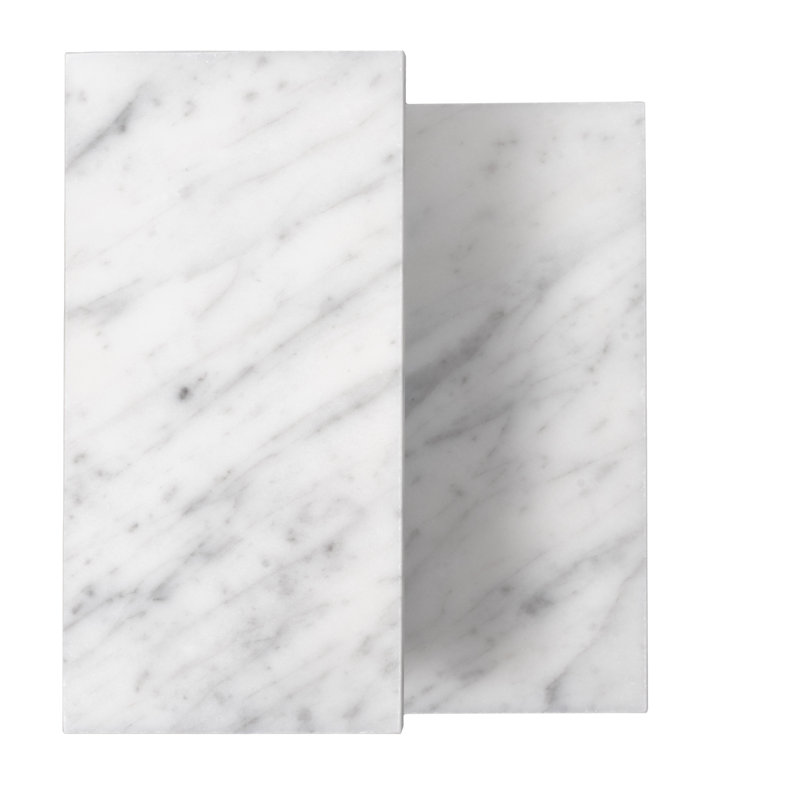 3 x 6 Bianco Carrara Marble Look Subway Tile