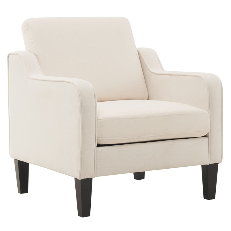 Chaise d'appoint Mid Century, Beige