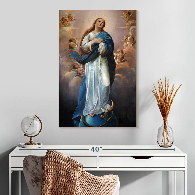 Vierge Marie Adella, H 30 po x l 20 po