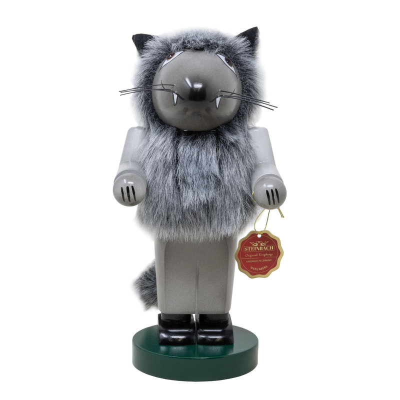 Kurt Adler (#S1396) Steinbach Chubby Wolf Handmade Nutcracker, 11.5"