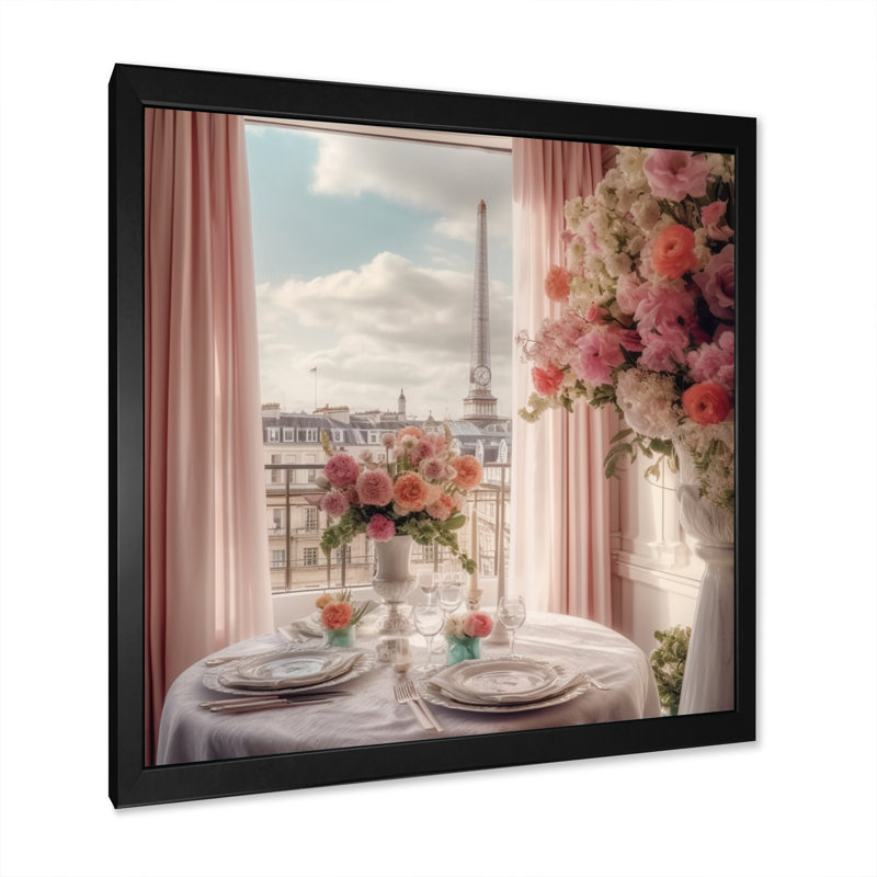 «Beautiful View of London UK», reproduction, Cadre simple noir, H 16 po x l 16 po x P 1 po