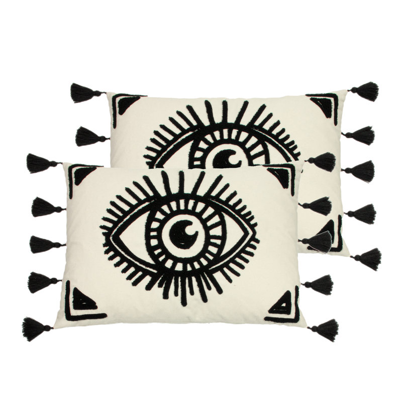 Geometric Rectangular Cushion, Blush
