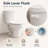 ADA Height Elongated Toilet – Soft Close Seat, 1.28 GPF Siphonic Flush, 12″ Rough-In