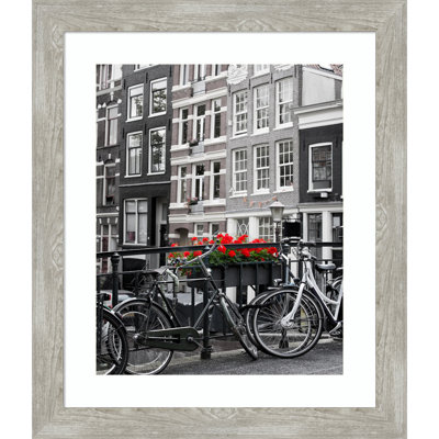 Taden Gray Wood Picture Frame with Mat