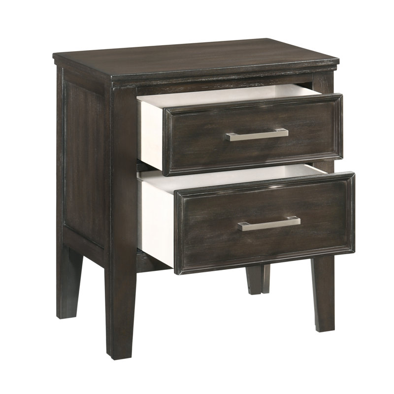 Jonnathan Wood Nightstand (Set Of 2), Brown